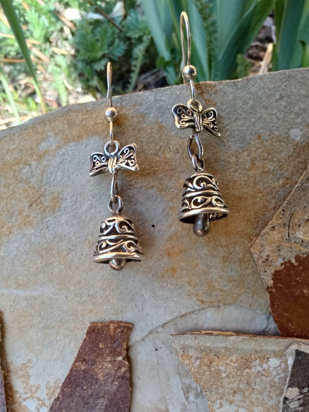 Articulated Sterling Bell Earrings